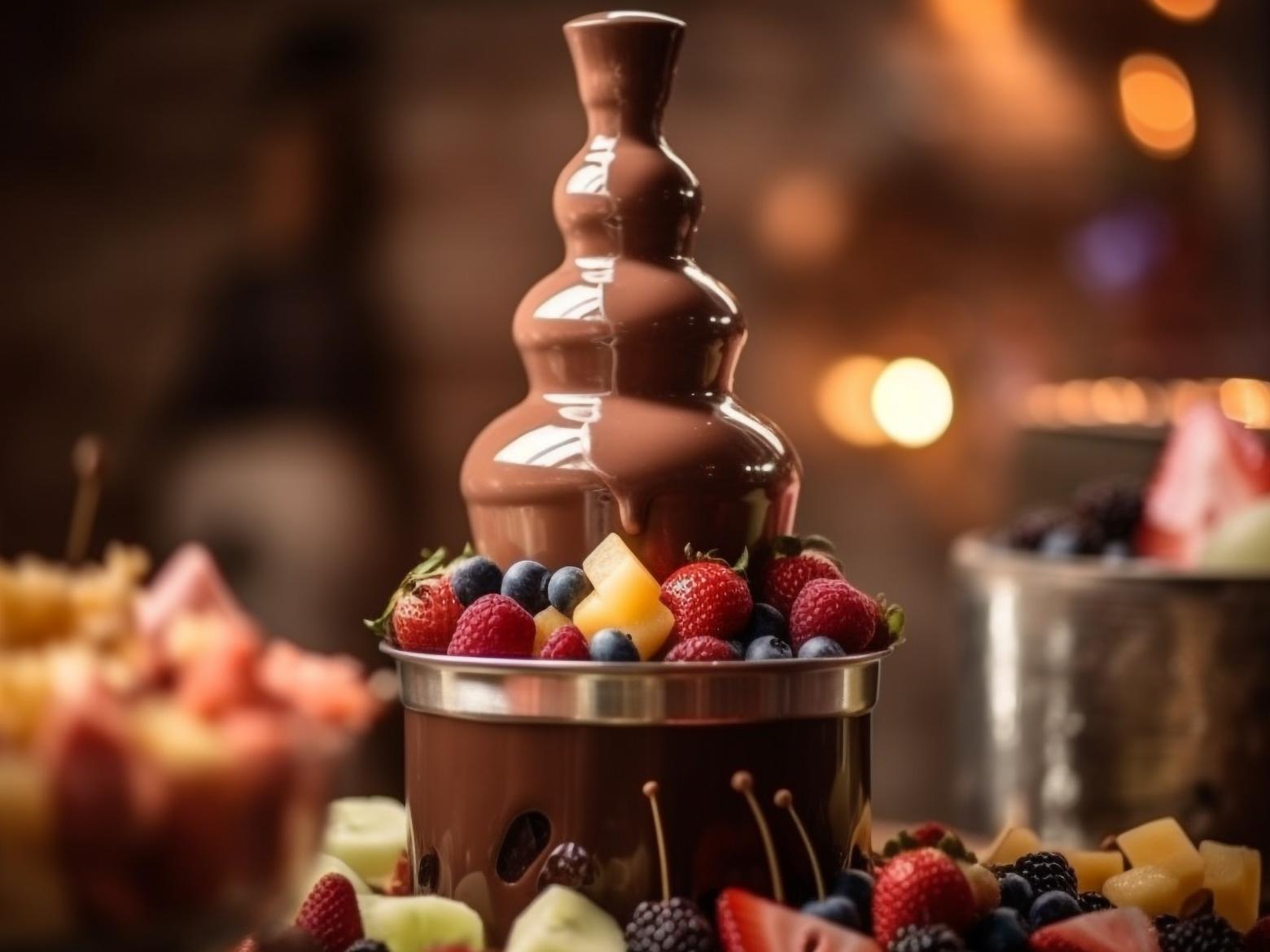 Шоколадов фонтан - защо е перфектната атракция в месеца на любовта?