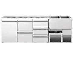 Рафт/бар за бира BF неръждаема стомана - 2,5m