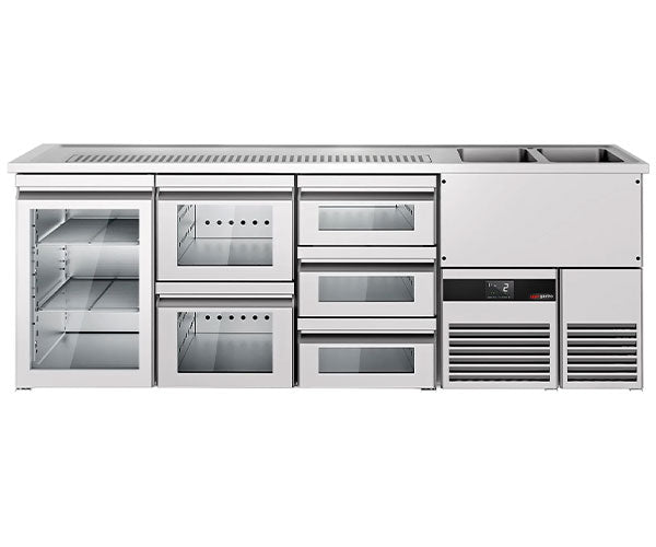 Рафт/бар за бира BF стъкло - 2,5 m