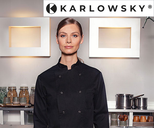 KARLOWSKY | Основни якета за готвачи с пресовани шипове