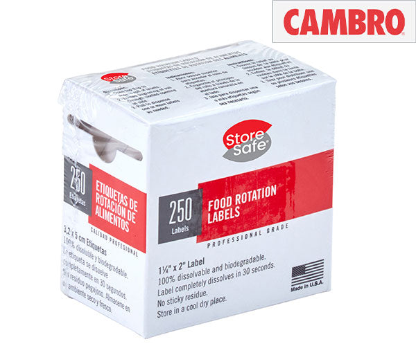 CAMBRO | Етикети за ротация StoreSafe®