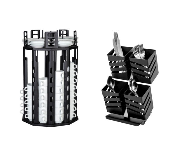 Стойка за прибори за хранене и порцелан