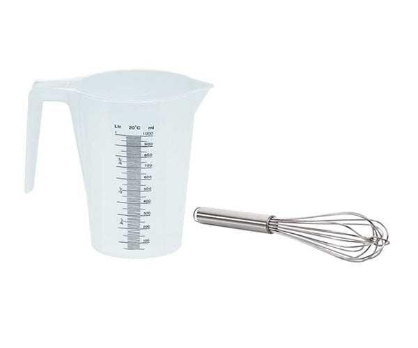Купи за смесване, мерителни чаши и бъркалки