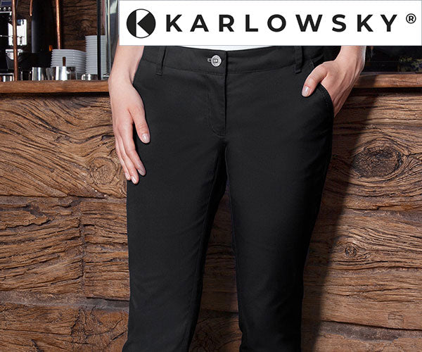 KARLOWSKY | Дамски панталон с 5 джоба, черен