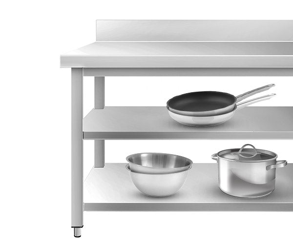 Работни маси 800 с основа и междинен рафт