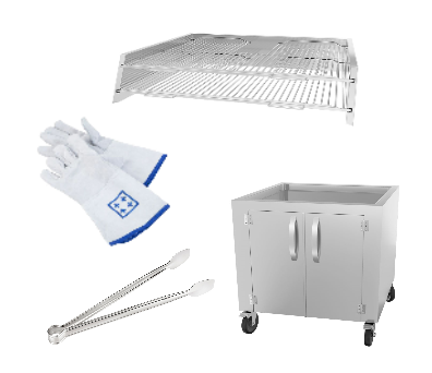 Принадлежности за фурни за барбекю на дървени въглища