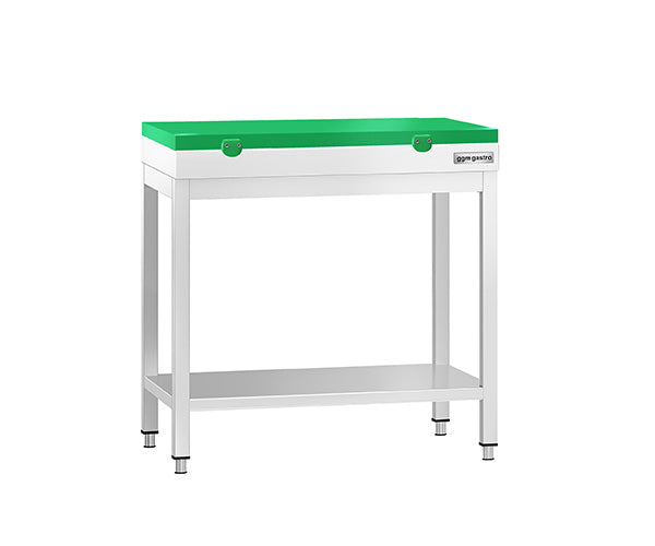 Работна маса с дъска за рязане Зелена