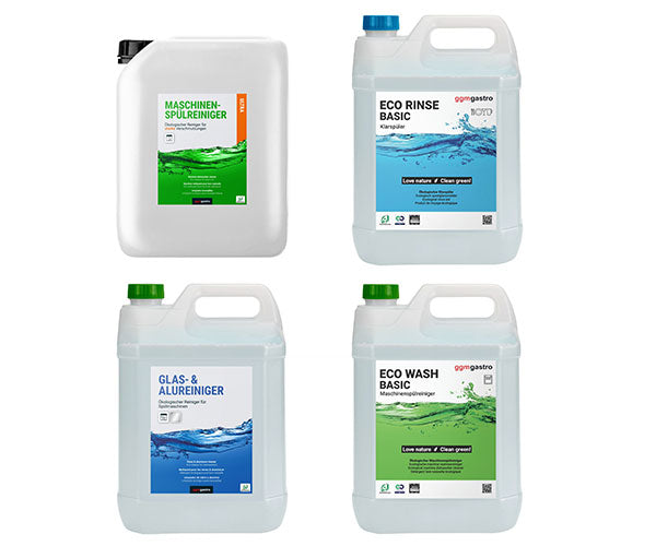 Обезмаслител, почистващ препарат за съдомиялни машини и препарат за изплакване