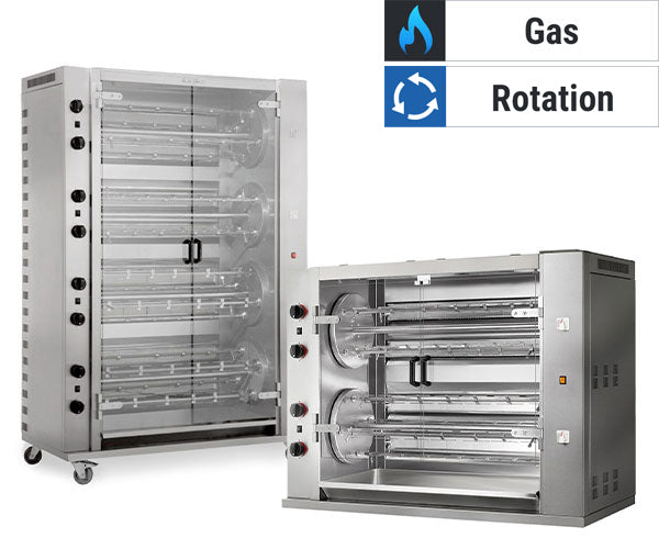 Пилешки скари ГАЗОВА РОТАЦИЯ