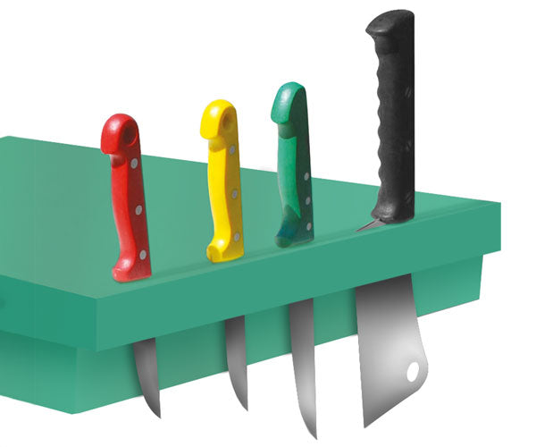 Държач за ножове за закрепване на дъска за рязане