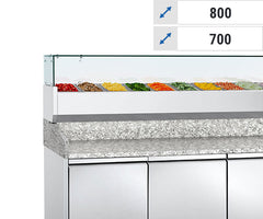 С хладилна витрина - стъкло