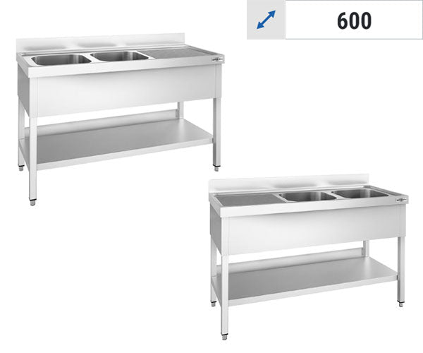 Мивки 2 мивки с дълбочина 600