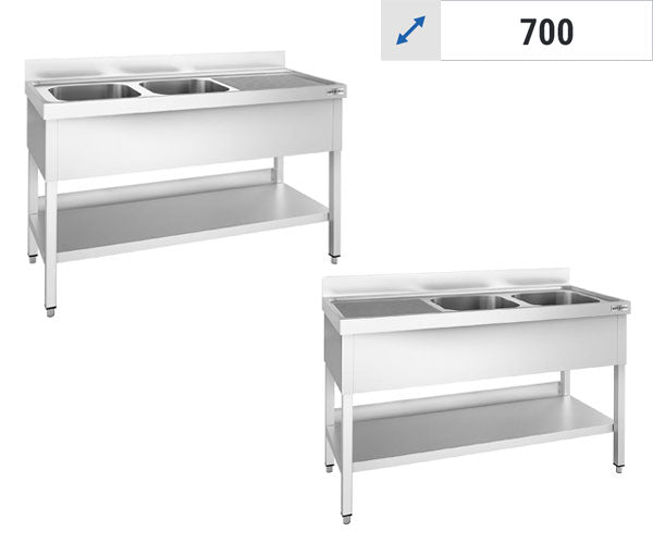 Мивки 2 мивки с дълбочина 700