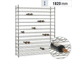 Стойки за вино - хромирани