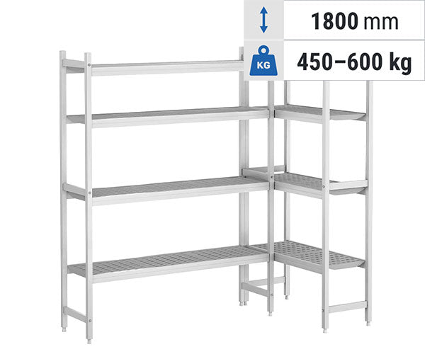 Система от рафтове CASSIAN - алуминий/пластмаса