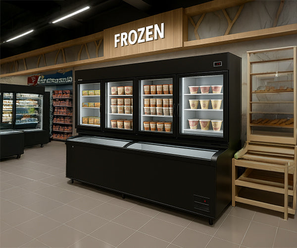 Стенни рафтове за фризери с фризерни острови - DIMA