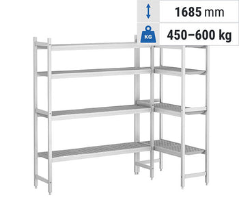 Система от рафтове CASSIAN - алуминий/пластмаса