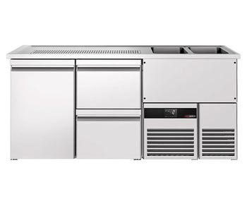 Рафт/бар за бира BF неръждаема стомана - 1,9m