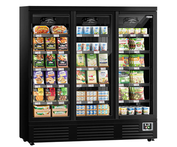 Стенни хладилни рафтове със затворена страна