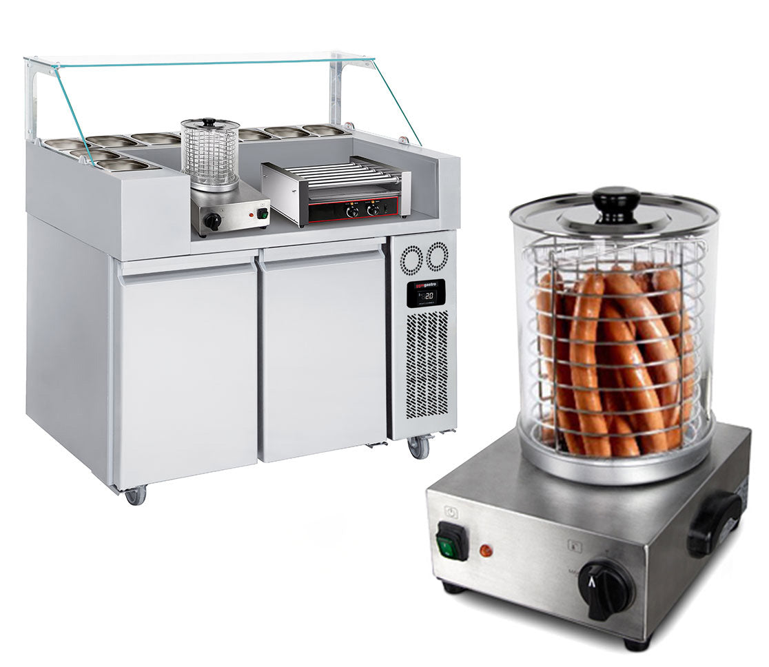 Подготвителни станции с машина за хот дог