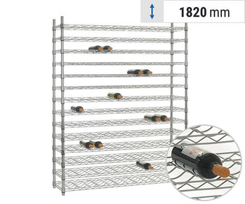 Стойки за вино - хромирани