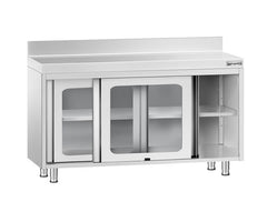 Работни шкафове 600 с поставка и плъзгащи се стъклени врати