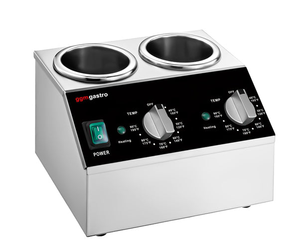 Загряващи се дозатори за сос и нагреватели за сирене/шоколад