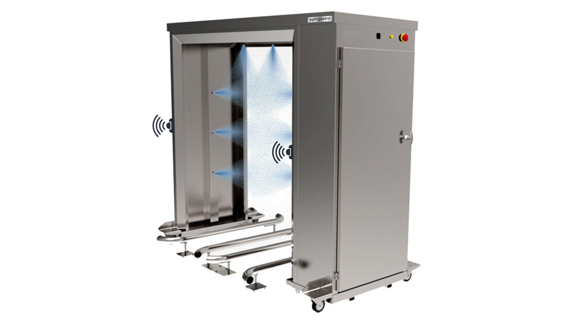 Система за пране на пазарска количка