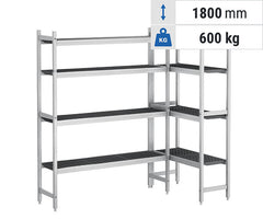 Система от рафтове SILAS - алуминий/пластмаса
