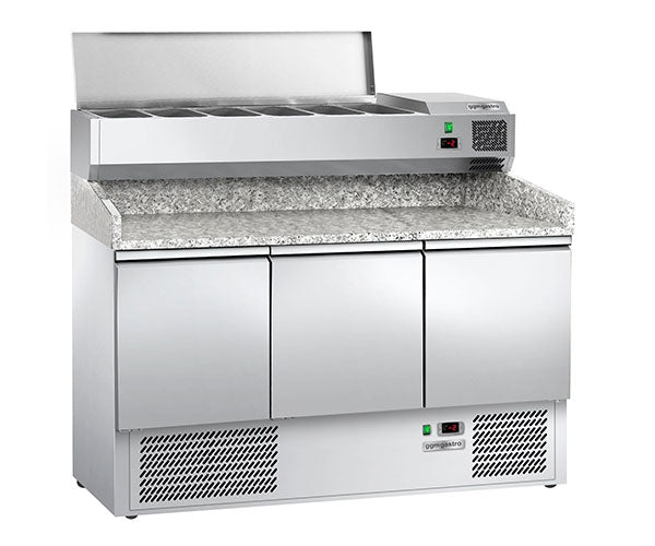 Маси за охлаждане на пица с горна витрина