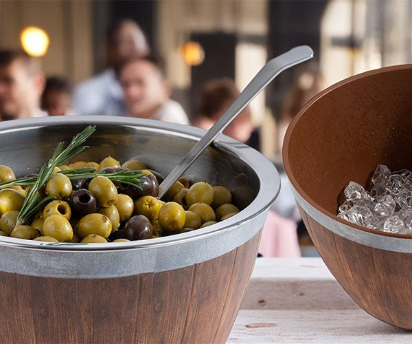 Подноси за бюфет - меламин и неръждаема стомана