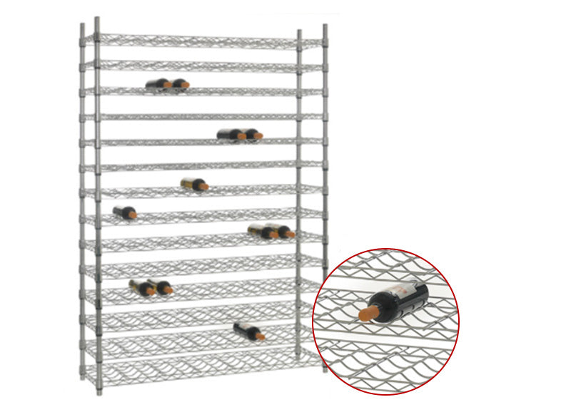 Стелаж за вино - хромиран