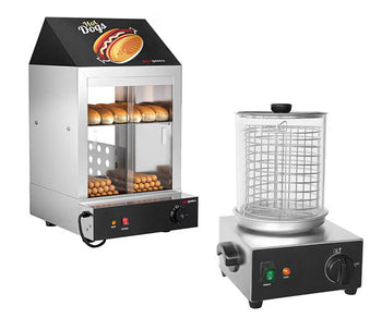 Würstchen Grills-/ Brötchenwärmer & Zubereitungsstation