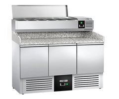 Маси за охлаждане на пица с горна витрина