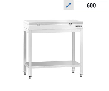 Работна маса 600 с дъска за рязане бяла