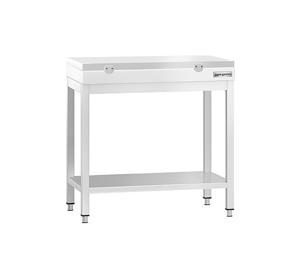 Работна маса с дъска за рязане Бяла