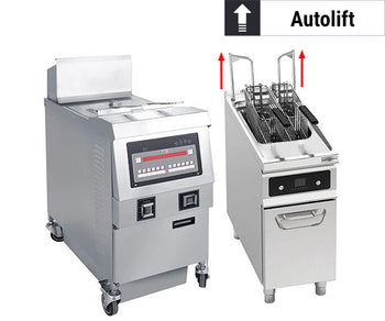 Fritteuse - mit Ölfiltersystem / autom. Korbanhebung