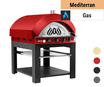 Газова фурна за пица червена