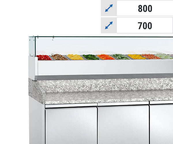 С хладилна витрина - стъкло