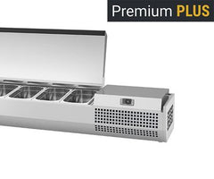 Топ витрини с капак от неръждаема стомана - Топ витрини Premium Plus
