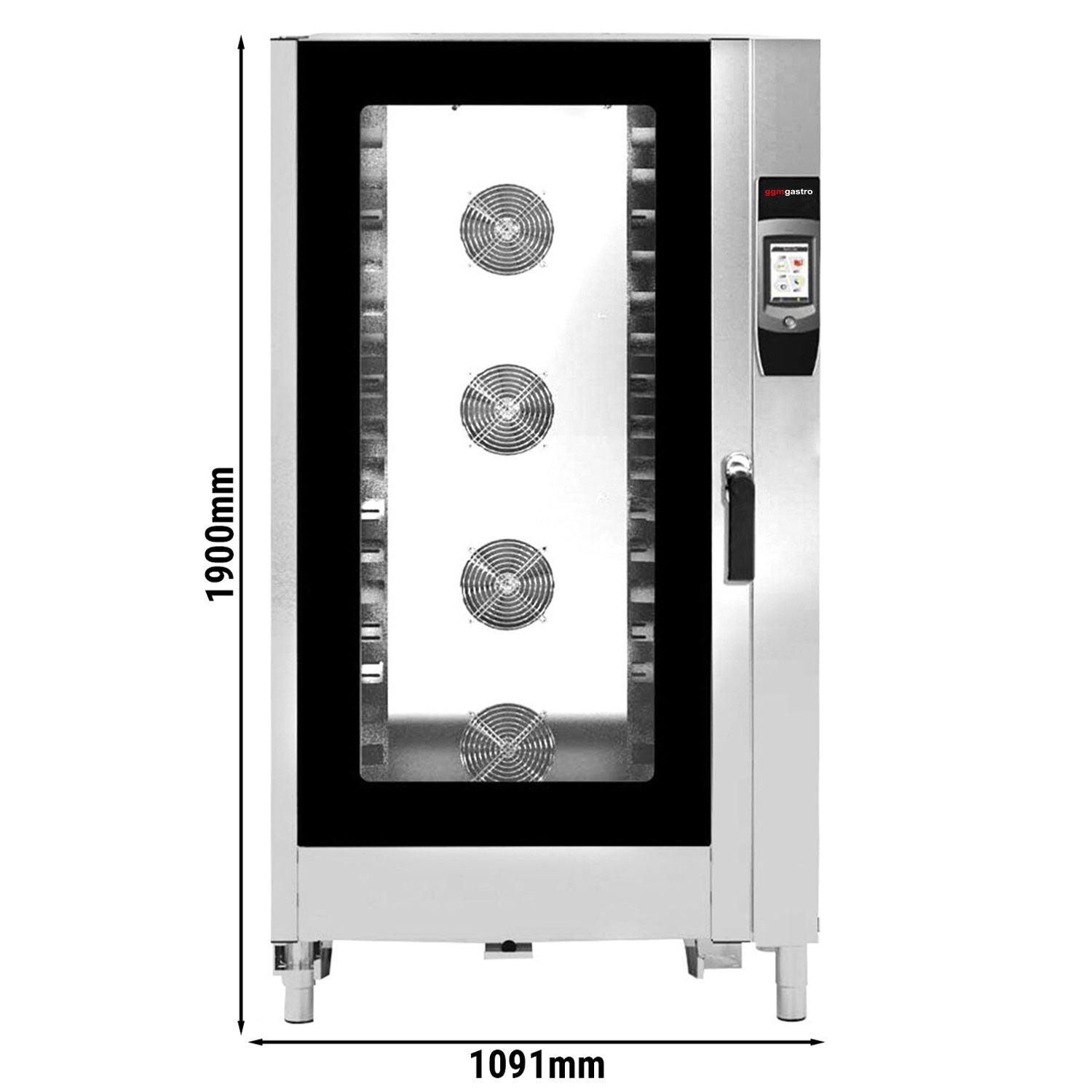 Combined convection oven with touchscreen - 40x GN 1/1