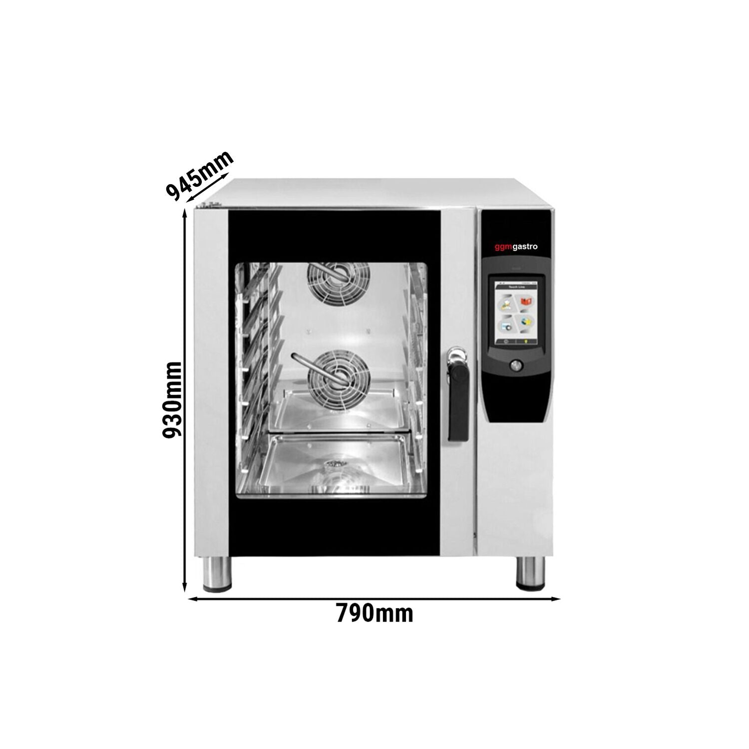 Digital convection oven - 7x GN 1/1 - incl. self-cleaning function