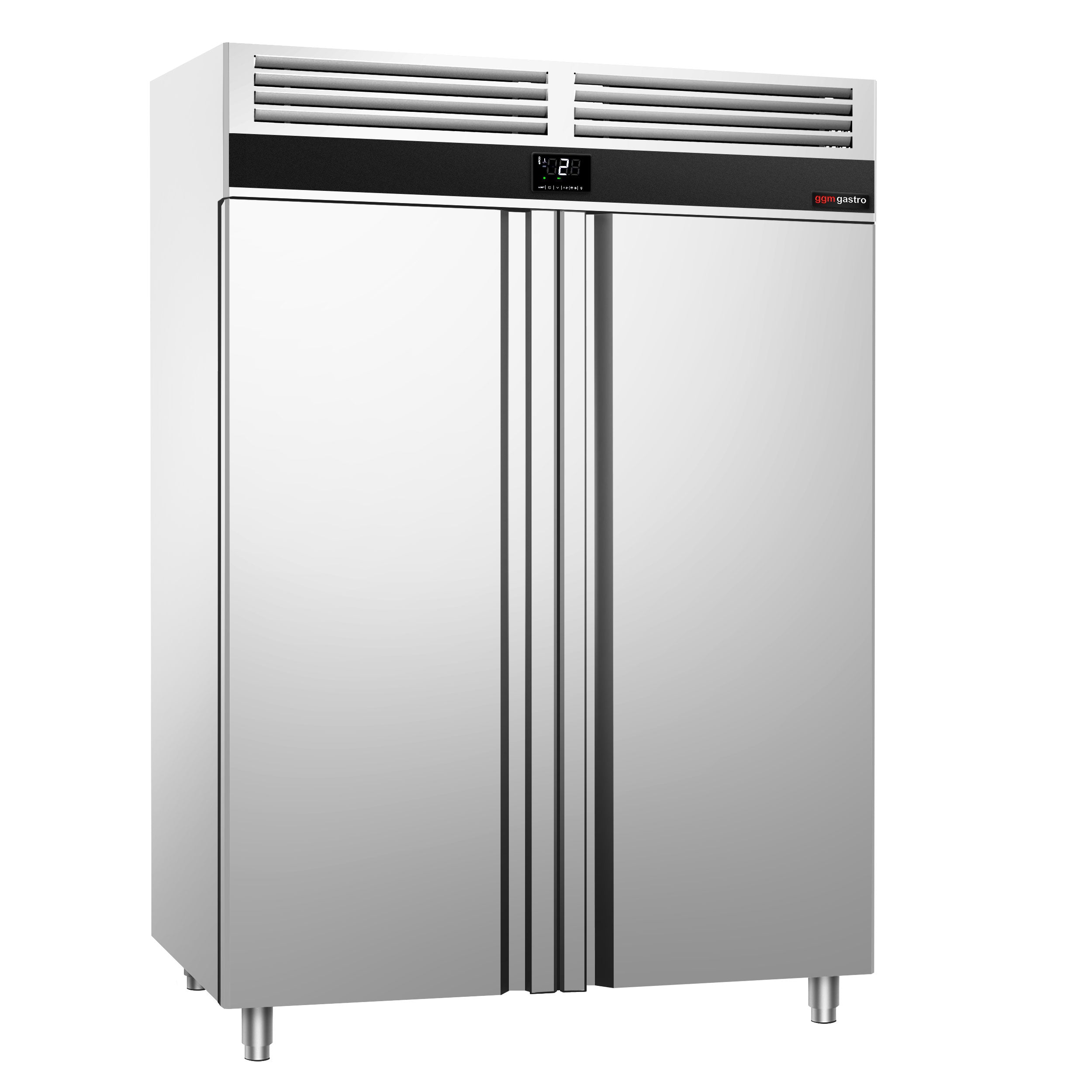 Хладилник - 1,4 х 0,81 м - с 2 половин врати от неръждаема стомана