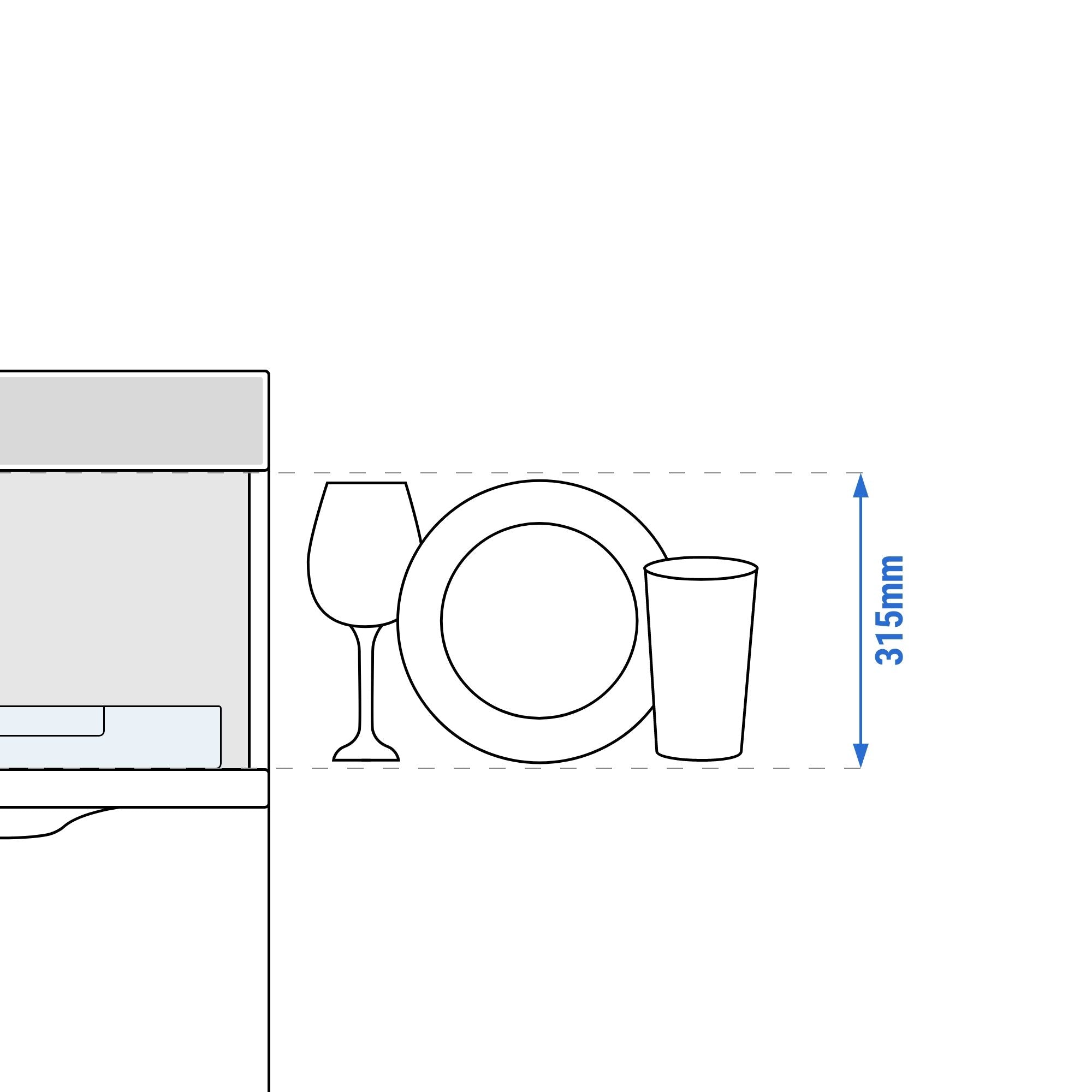glasswasher_dish_height_315_drawing