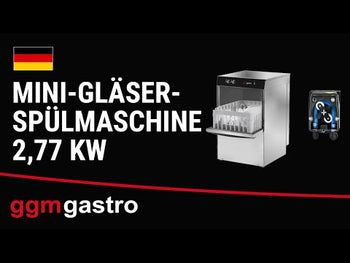 Двустенна Мини-Чашомиялна машина - Ръчна - 2,77kW - с дозатор за гланц