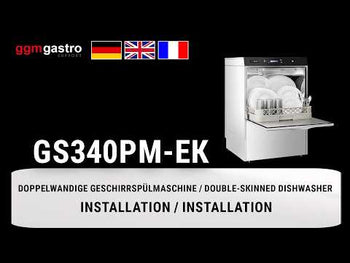 Професионална съдомиялна машина - Електромеханично управление - 4,9kW - с дозиращи помпи за миещ, изплакващ и алкален препарат (луга)