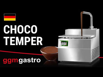 Професионална Темперираща машина за шоколад Chocotemper - непрекъснат процес - резервоар 12kg - 2,5kW - с изпускателен кран