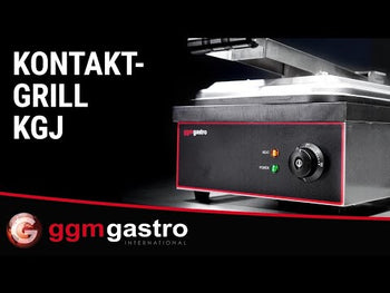 Професионален контактен грил - 2,2kW - плочи: гладки горна и долна - повърхност на скара: 350x330mm