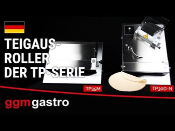 Машина за разточване на тесто - за 350mm пица тесто - 370W - Дебелина на тестото 1 до 4mm - неръждаема стомана