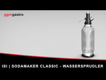 ISI | Sodamaker Classic - уред за приготвяне на газирана вода - 1 литър - неръждаема стомана